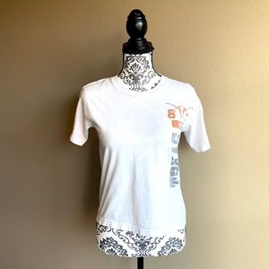 UT Longhorns Burnt Orange & Gray on White T-Shirt *2 for $5*